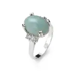 Pierścionek srebrny z dużym kamieniem